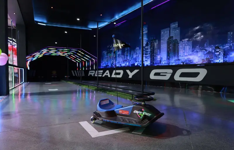 Pista de karts neón
